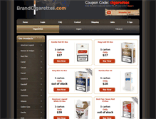 Tablet Screenshot of brandcigarettes.com